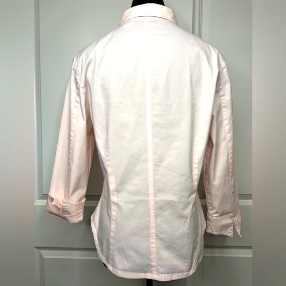 Pale Pink Button Down Blouse - Picture 3 of 5
